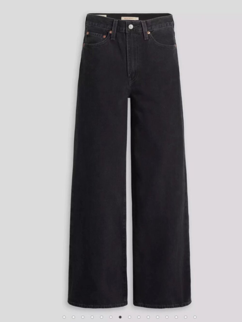 Levi's Ribcage Wide Leg High Rise Jeans Dark Wash Size 28